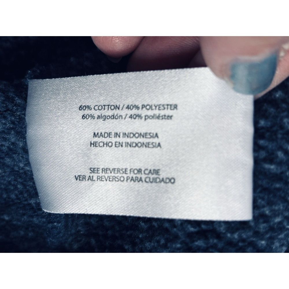 Orvis Mens Large Blue 1/4 Zip Retro Style Collared High Neck Sweatshirt Pullover - Picture 12 of 15